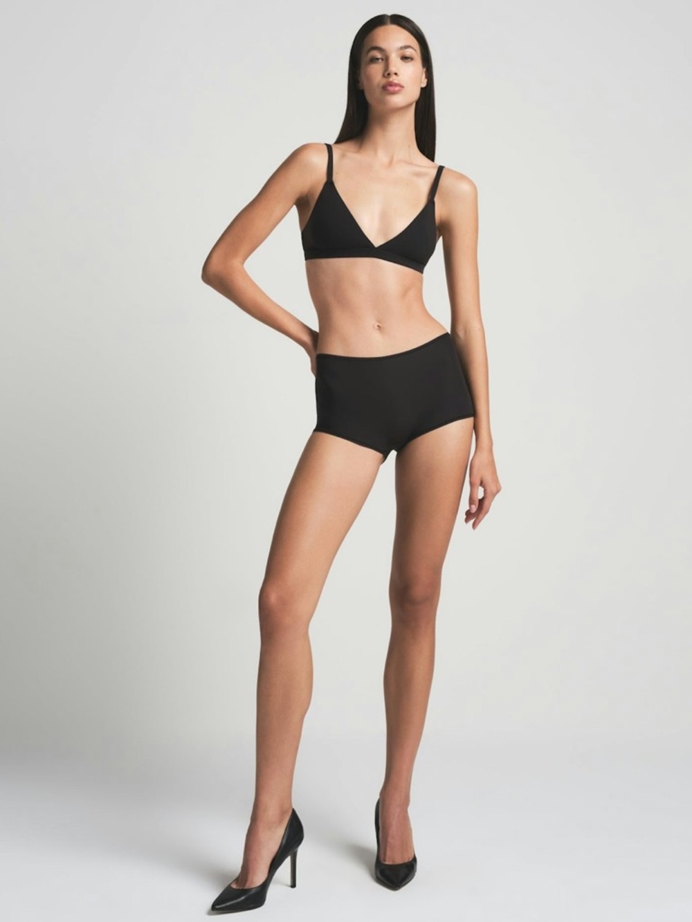 SKIMS Fits Everybody Boy Short Panty Black NWT Size L